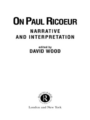 cover image of On Paul Ricoeur